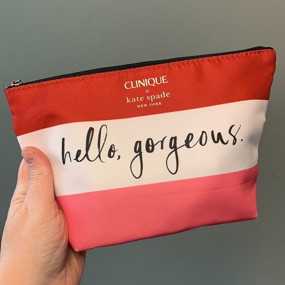 kate spade Handbags - NWOT - Kate Spade X Clinique Red Beauty Pouch